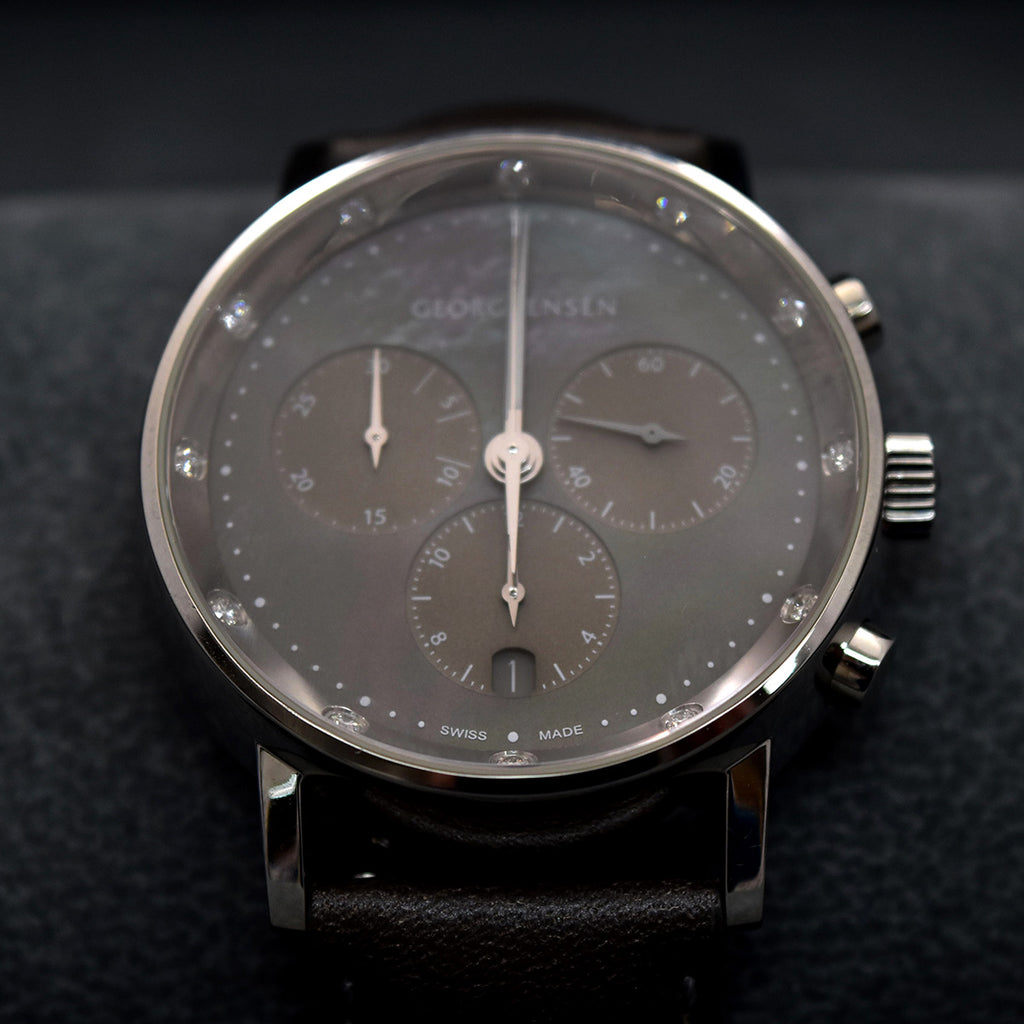 Georg Jensen Gent's watch, second hand watch, nouveau jewellers, luxury watches