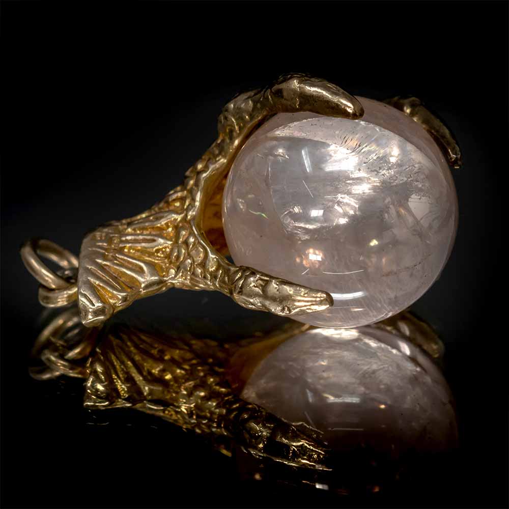 Nouveau Jewellers, Charms and charm bracelets, vintage charms, Bird Claw & Pearl Glass Ball Charm