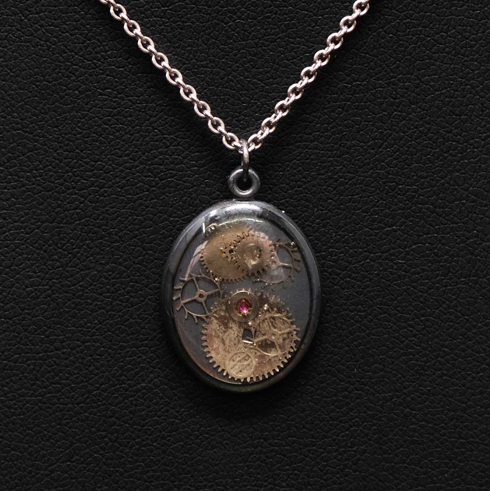 Nouveau Jewellers, Steampunk necklace, handmade steampunk jewellery, cognition collection
