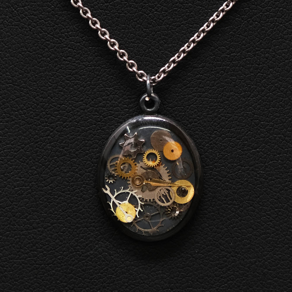 Nouveau Jewellers, Steampunk necklace, handmade steampunk jewellery, cognition collection
