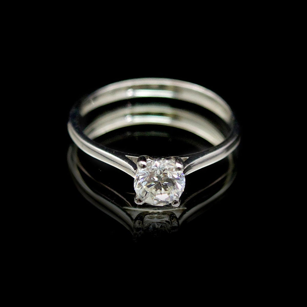Platinum Classic Solitaire Engagement Ring, sold at Nouveau Jewellers Manchester