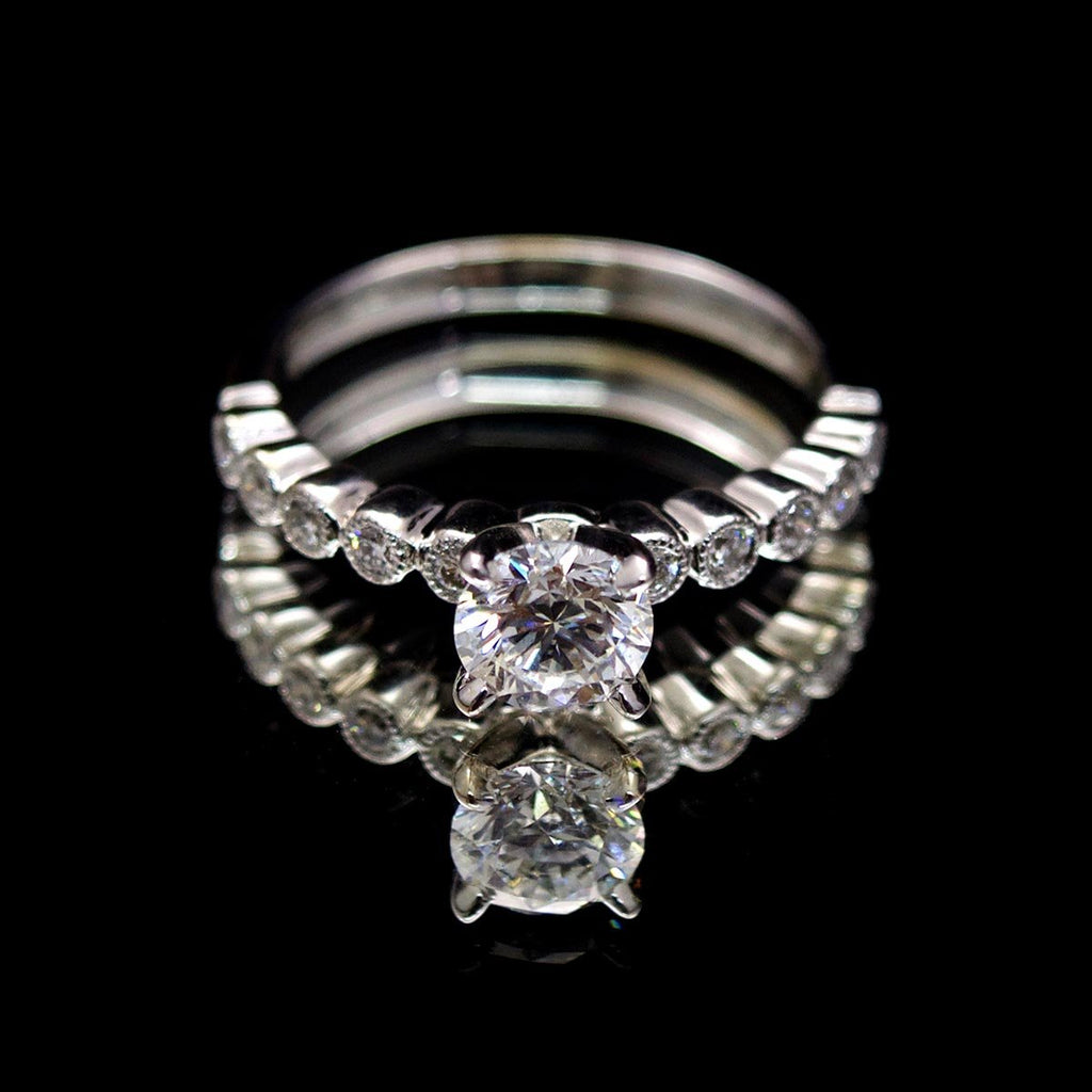 18ct White Gold Solitaire Diamond Engagement Ring, sold Nouveau Jewellers in Manchester