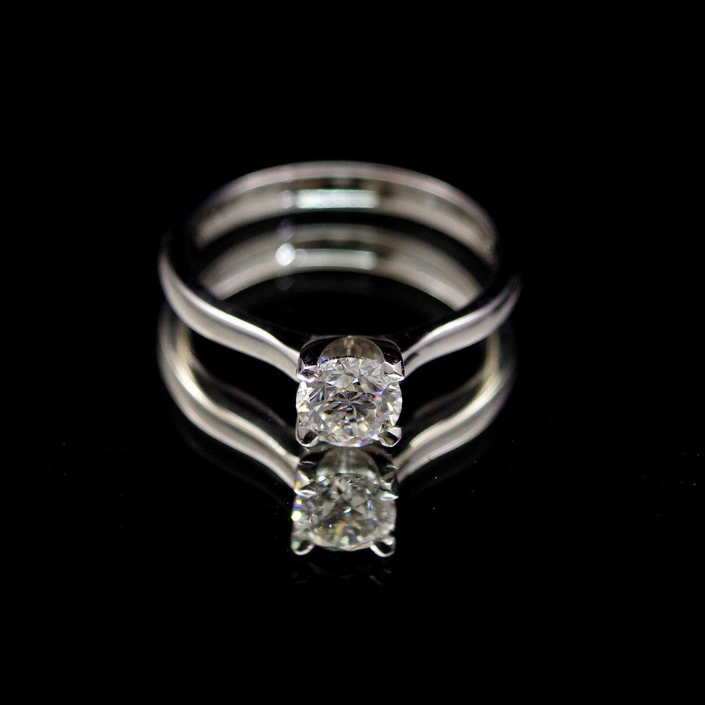 18ct Elegant Solitaire Diamond Engagement Ring, sold at Nouveau Jewellers in Manchester