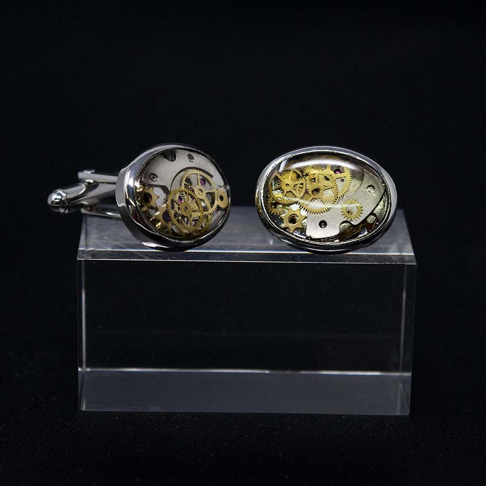Nouveau Jewellers, Steampunk cufflinks, gifts for him, handmade steampunk jewellery, cognition collection