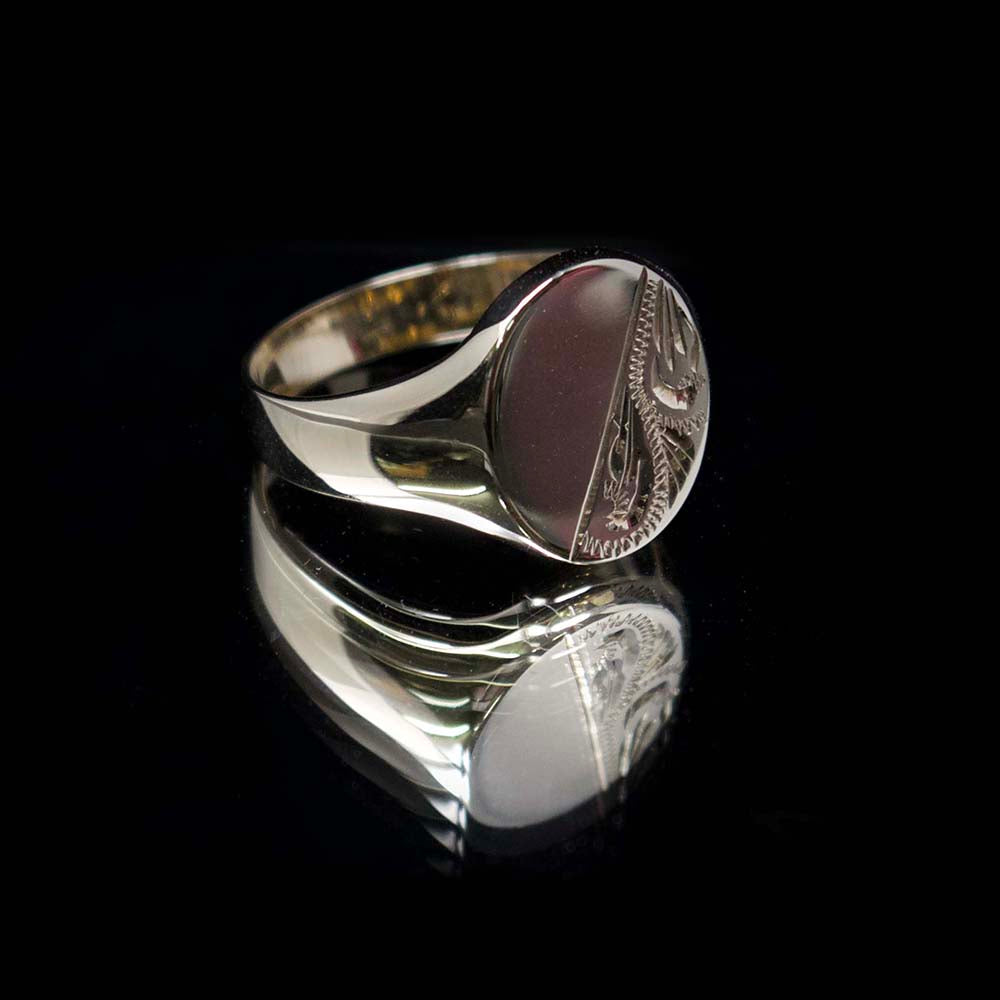 Gold signet ring, nouveau jewellers, mens gold signet ring, manchester jewellers
