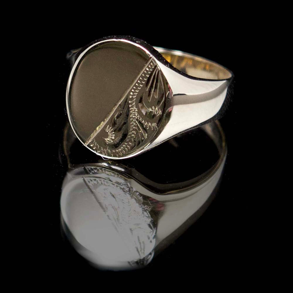 Gold signet ring, nouveau jewellers, mens gold signet ring, manchester jewellers