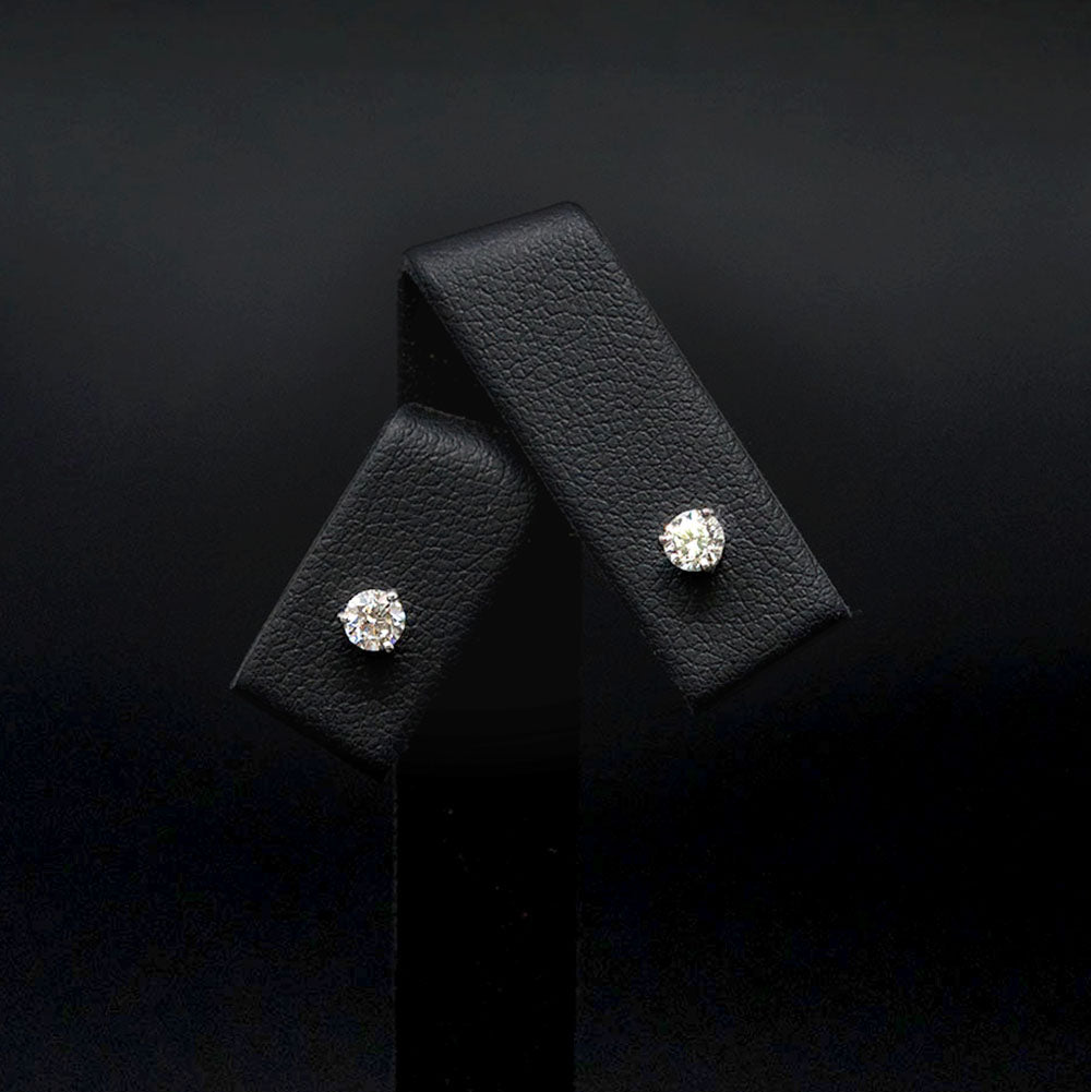 18ct White Gold Elegant Diamond Stud Earrings, sold at Nouveau Jewellers in Manchester