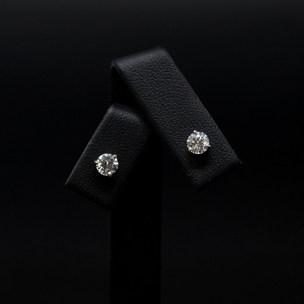 18ct White Gold Signature Diamond Stud Earrings, sold at Nouveau Jewellers in Manchester