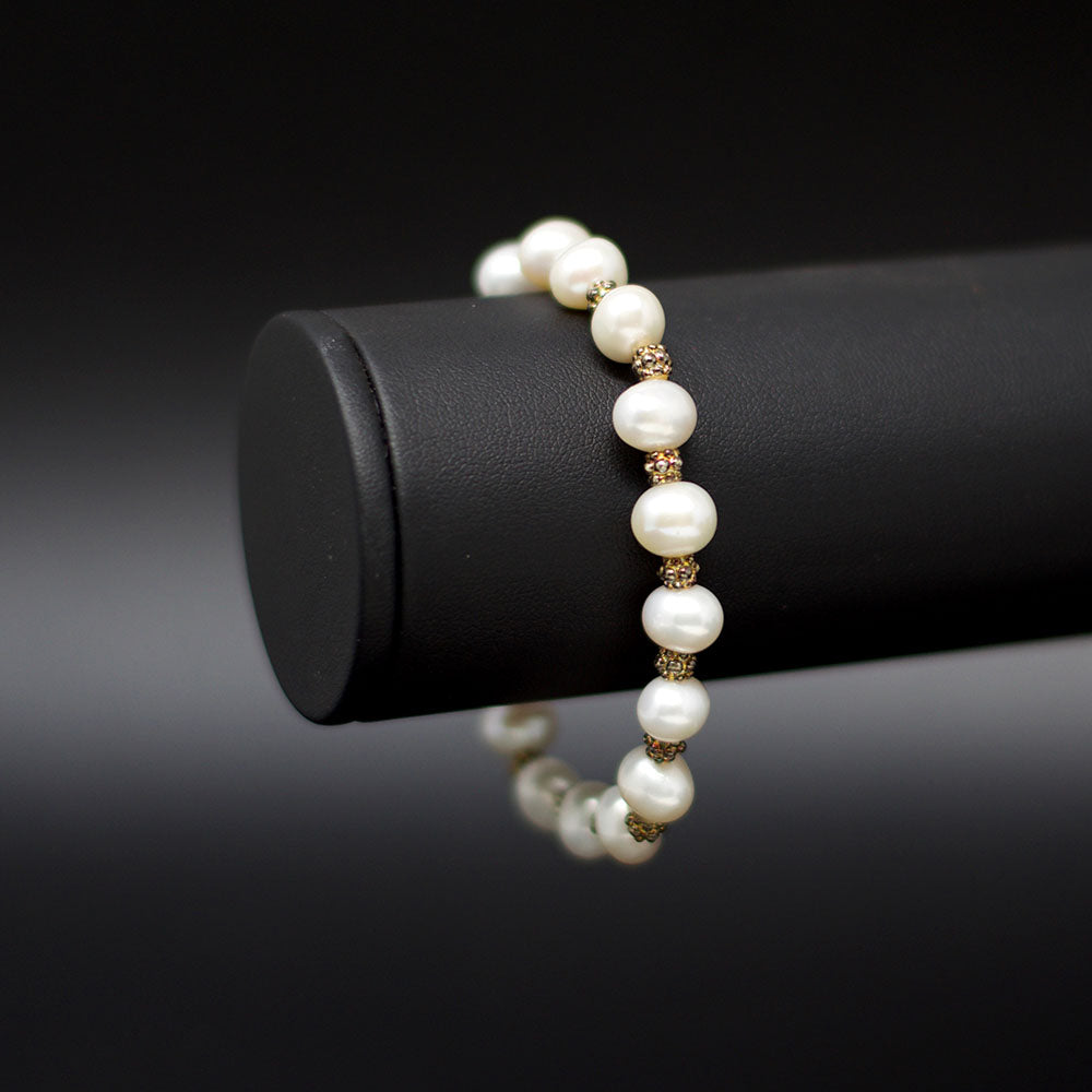 Silver Freshwater Pearl Bracelet, sold at Nouveau Jewellers in Manchester
